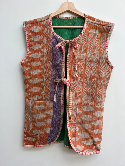 Vintage kantha vest SIZE 2