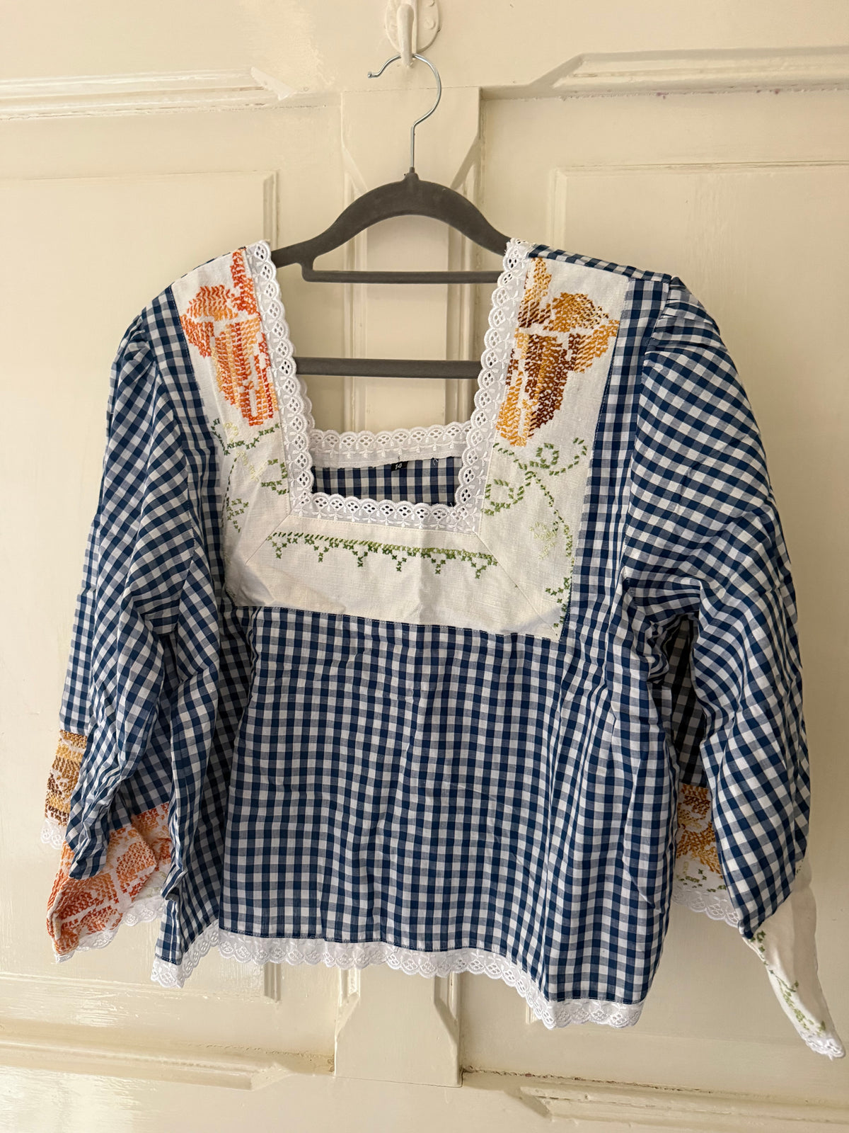 The Cass square neck embroidered size 14