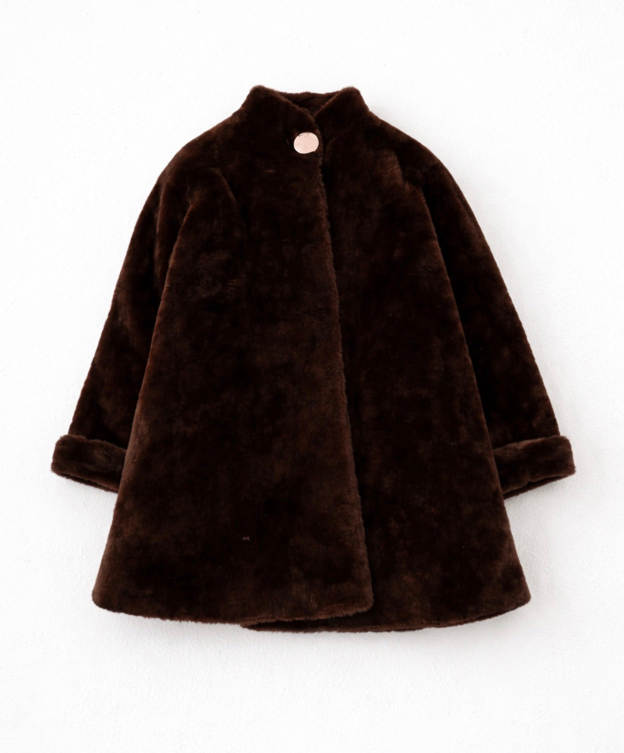 Carrie vintage luxury chocolate faux fur