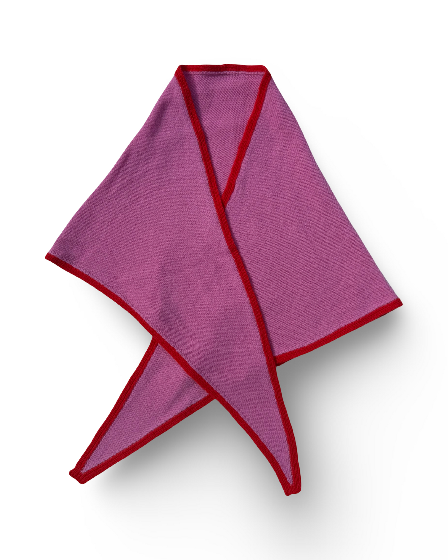 Lipstick pink Morven Triangle Scarf