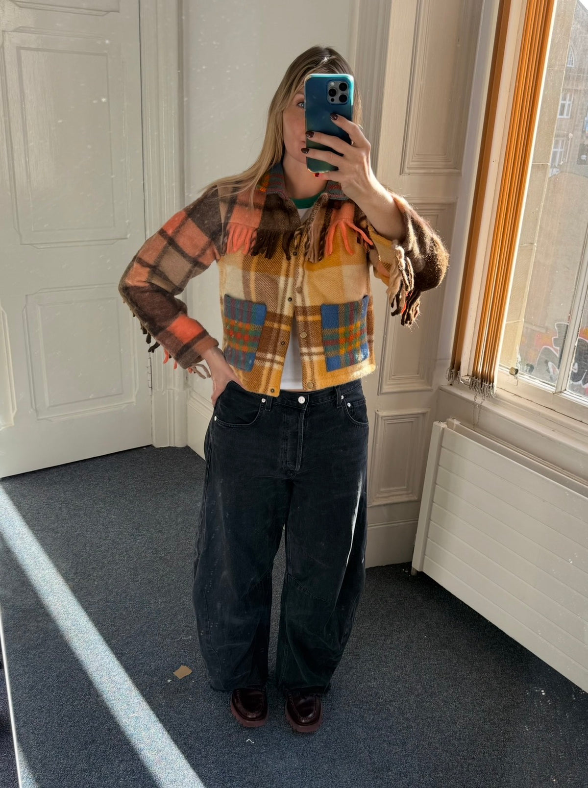 The Dunvegan reworked tartan jacket (S)