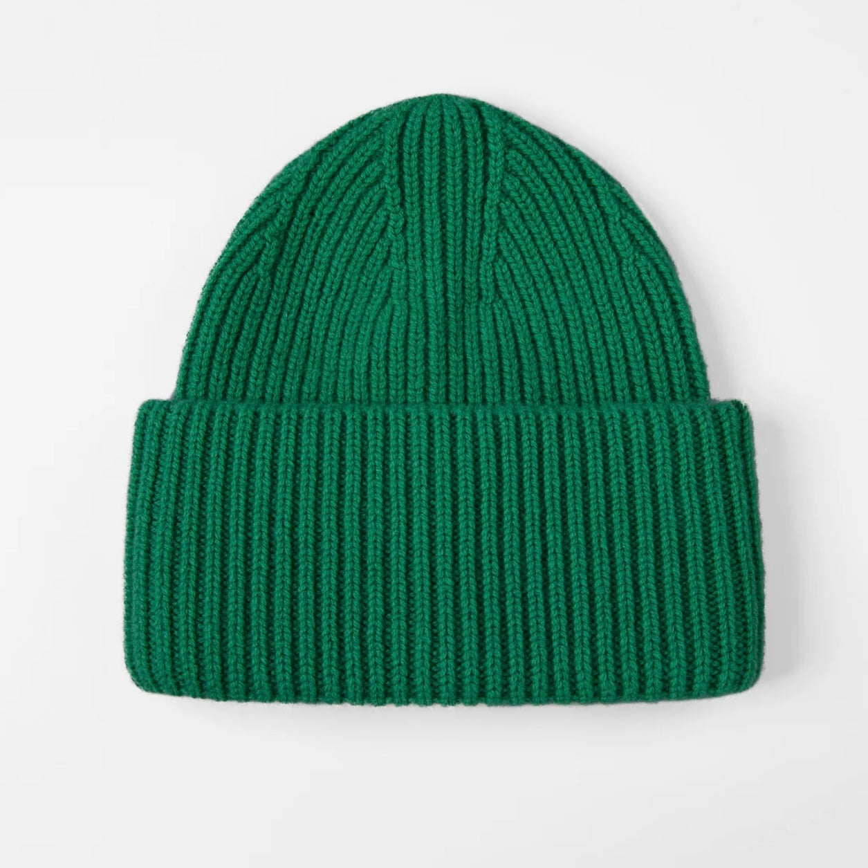 Green Merino Wool Beanie