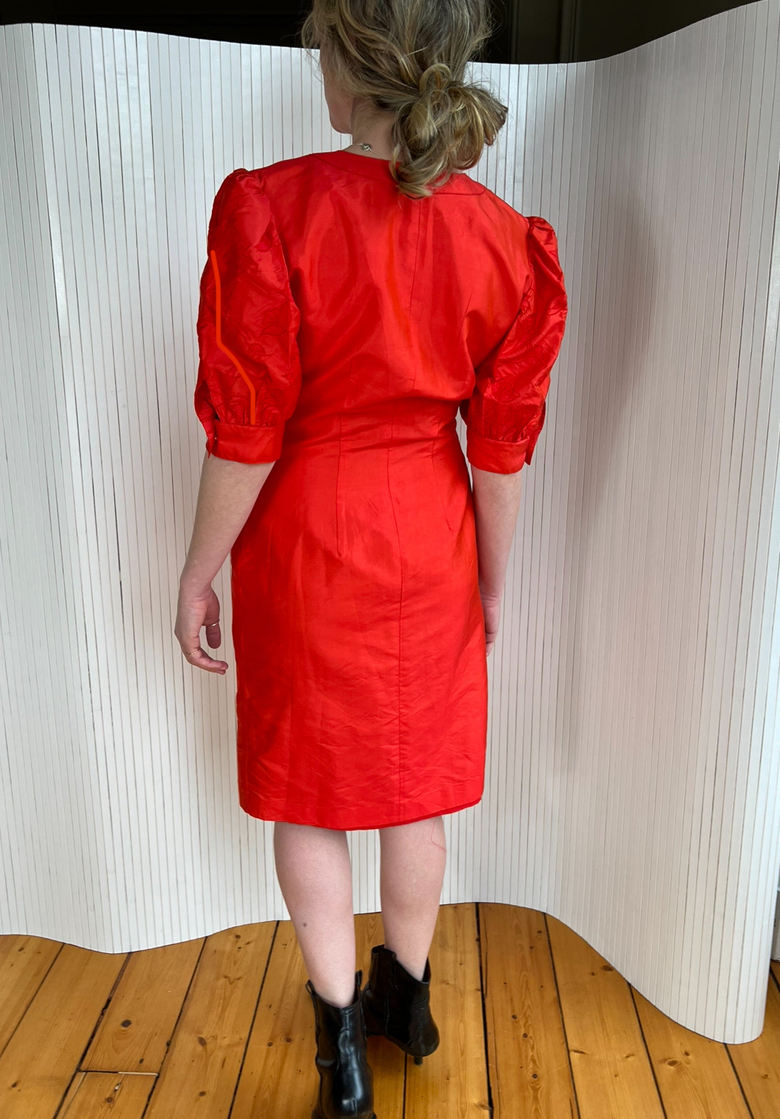 Heartbreaker red silk dress