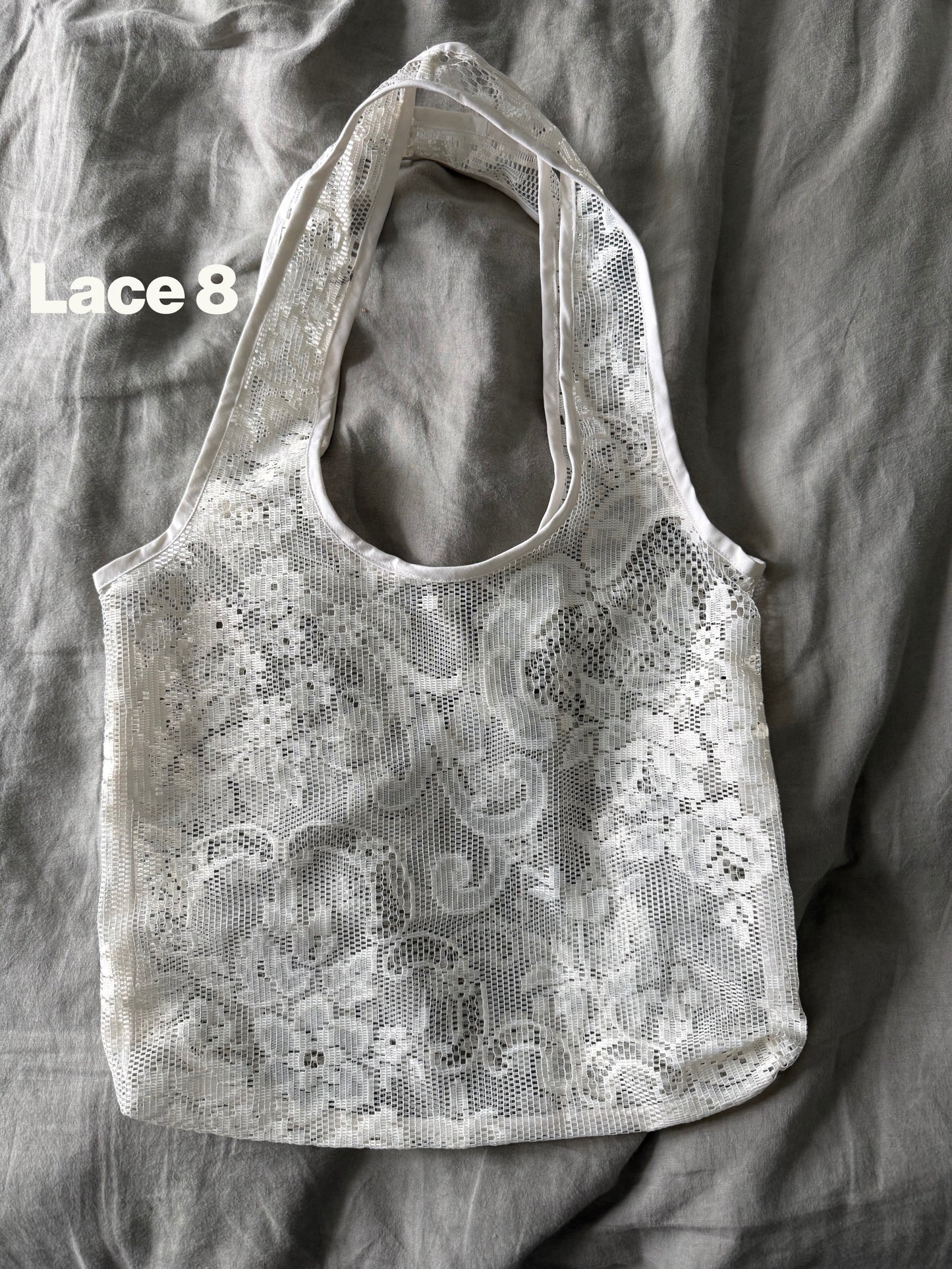 Vintage lace tote