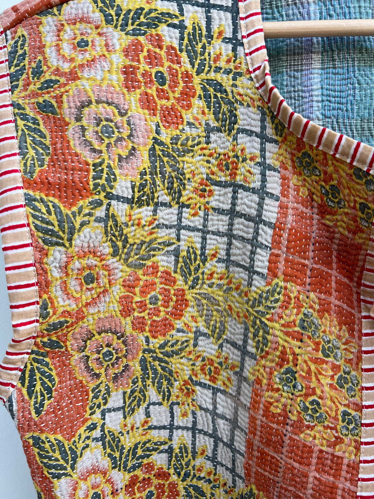 Vintage kantha vest SIZE 1