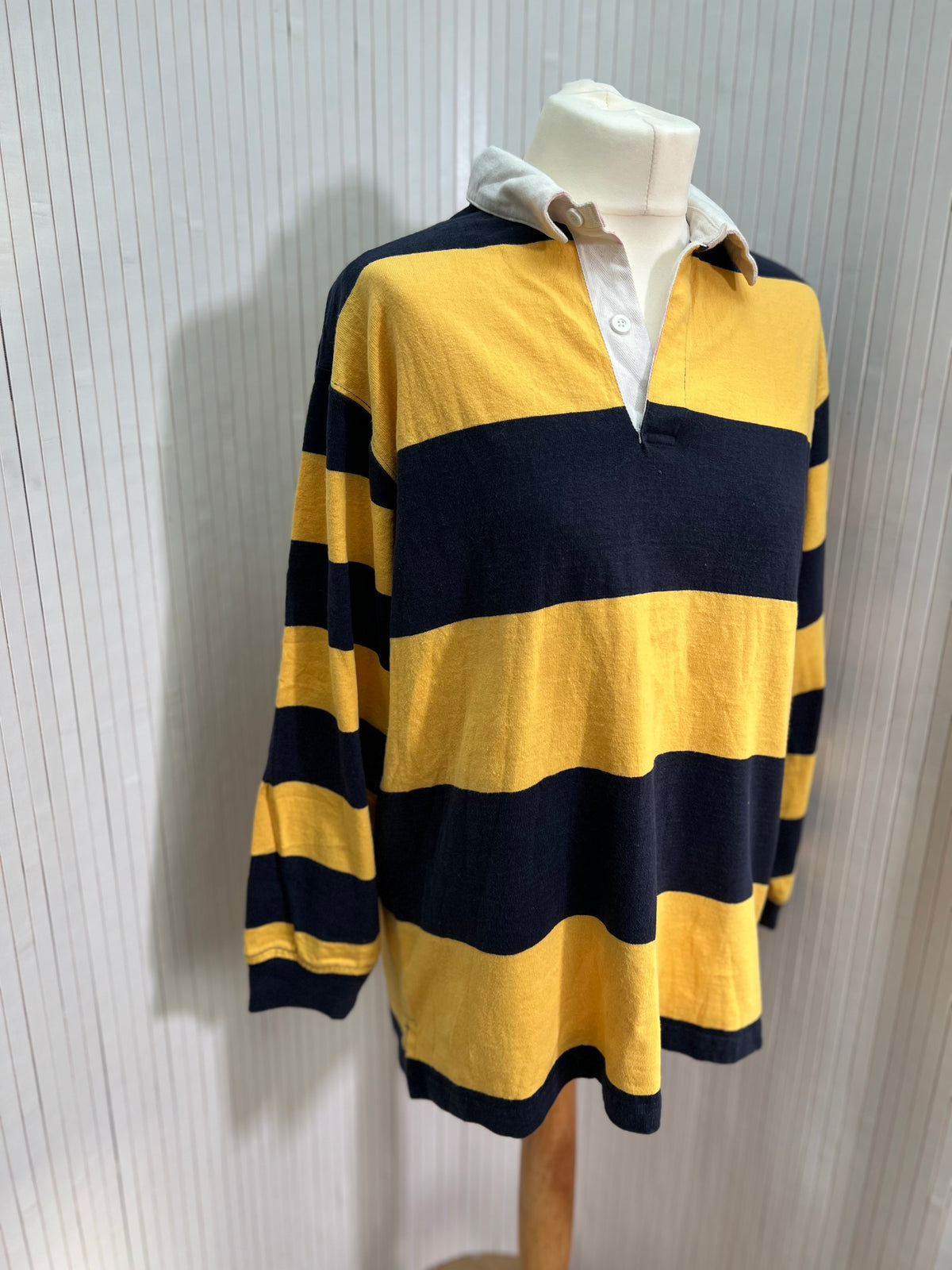 Yellow & stripe rugby shirt