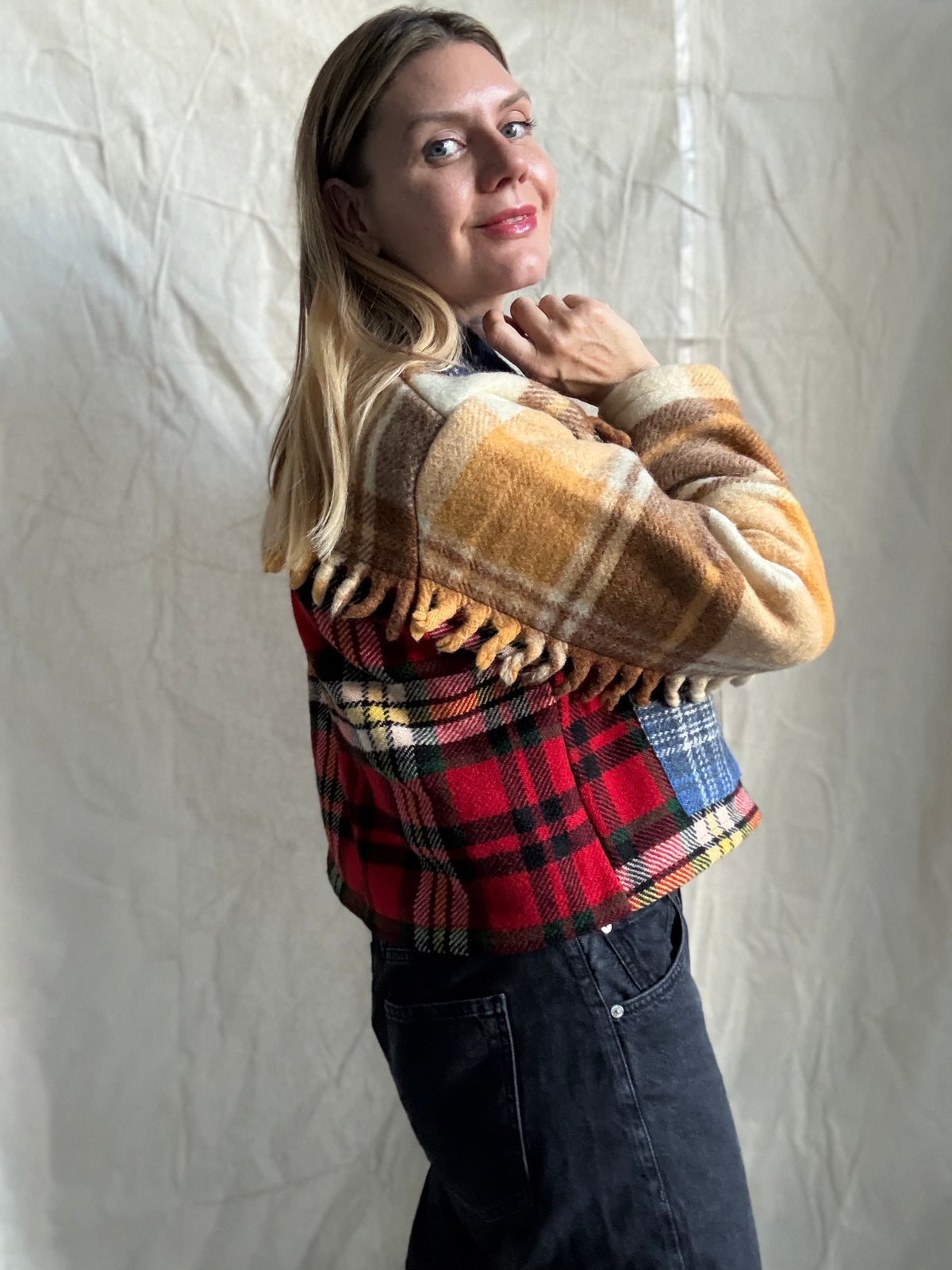 The Arisaig reworked tartan jacket (M)