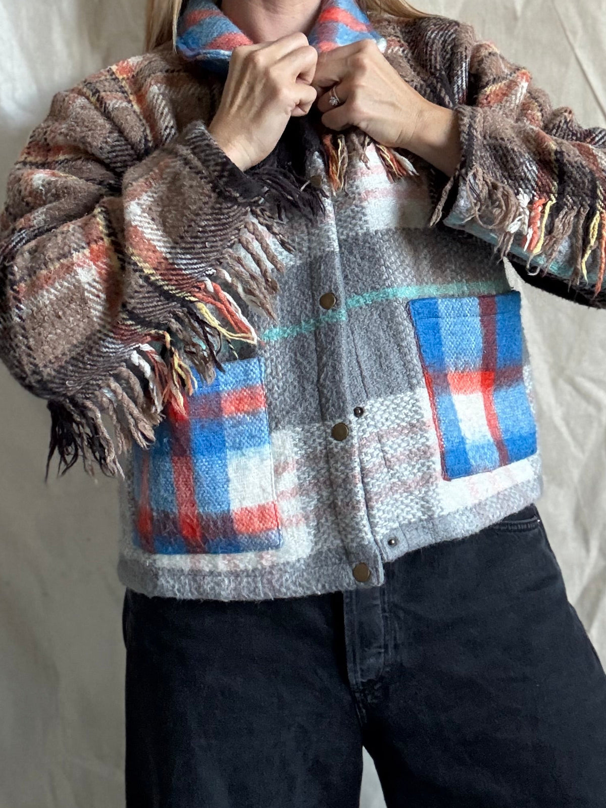 The Kintyre reworked tartan jacket (XL)