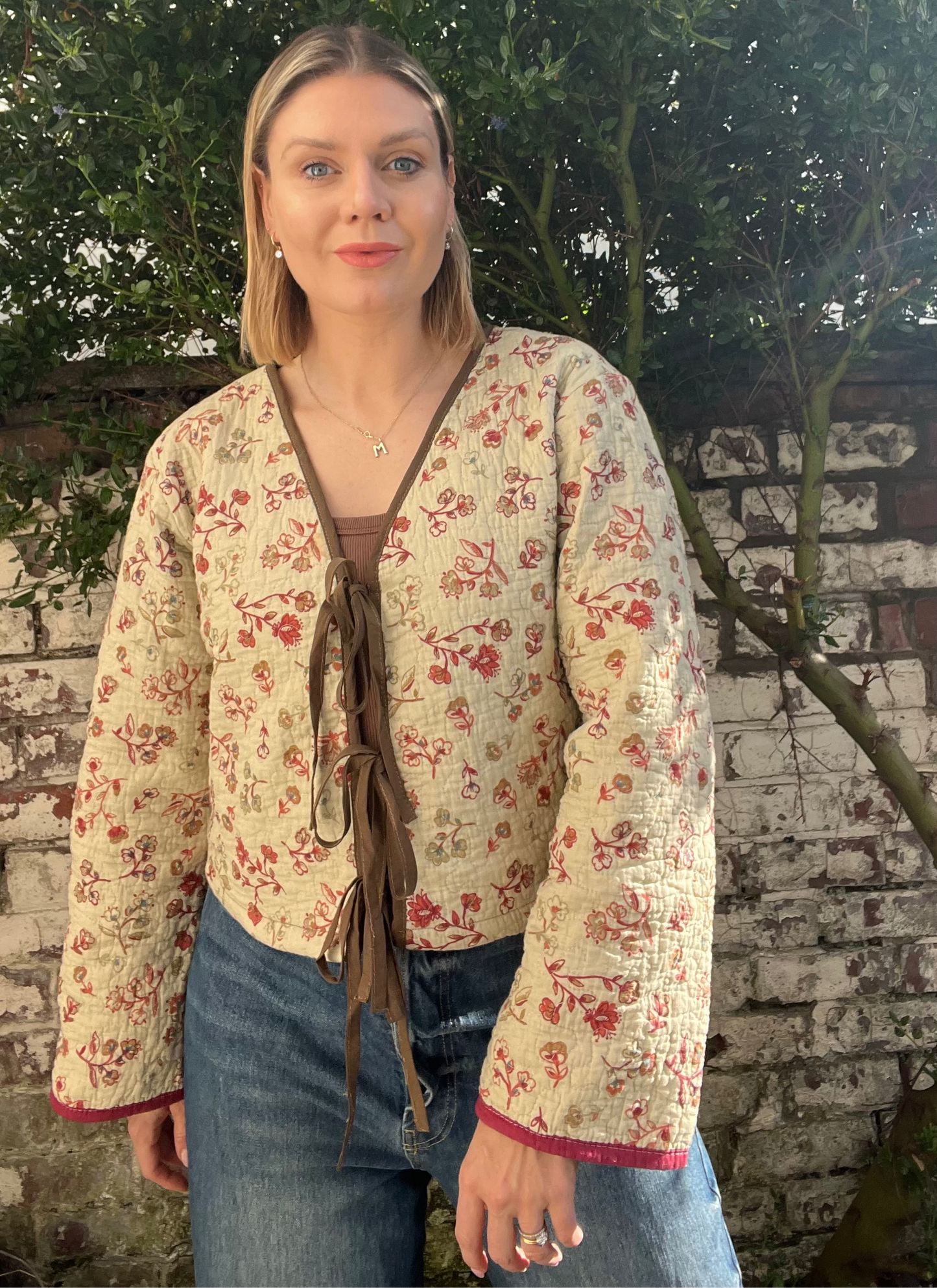 Emily: The reworked vintage quilt jacket - size S (8-14)