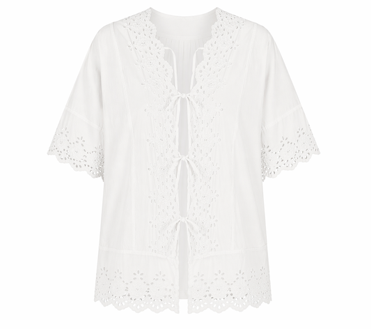 The Elodie tie front top