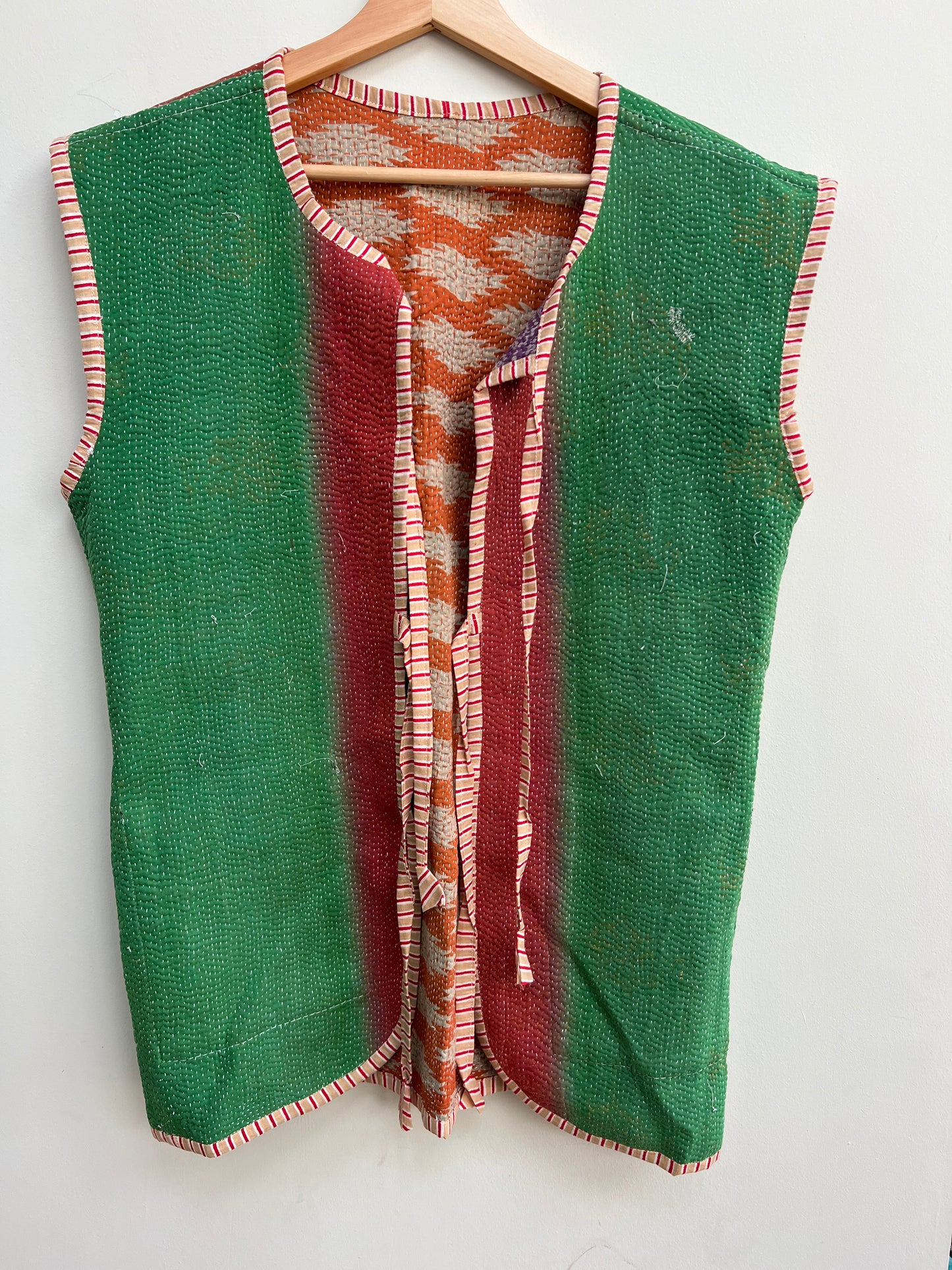 Vintage kantha vest SIZE 2