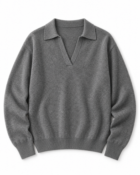 Billie 100% Cashmere Collared Jumper