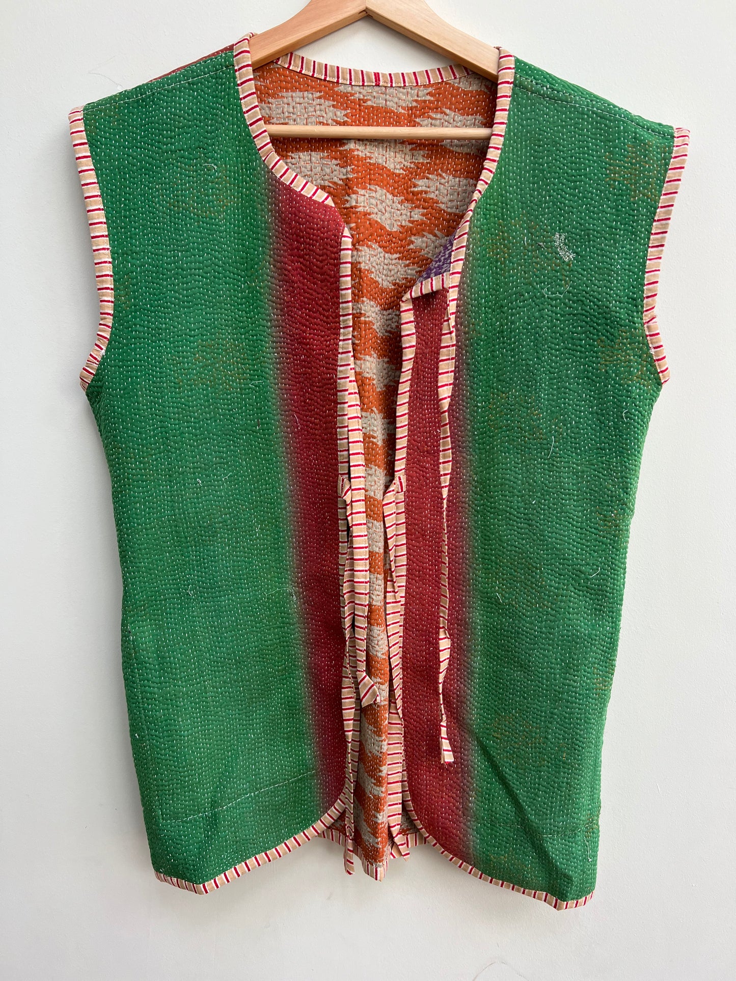 Vintage kantha vest SIZE 2