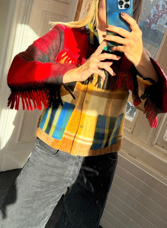 The Rothesay reworked tartan jacket (size L)