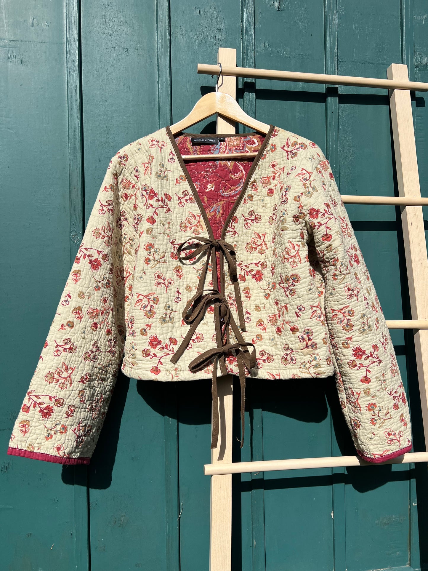 Emily: The reworked vintage quilt jacket - size S (8-14)