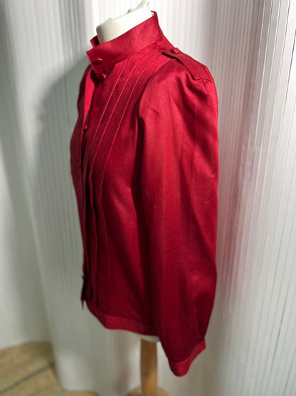 Red Alexon size 12 pleat shirt