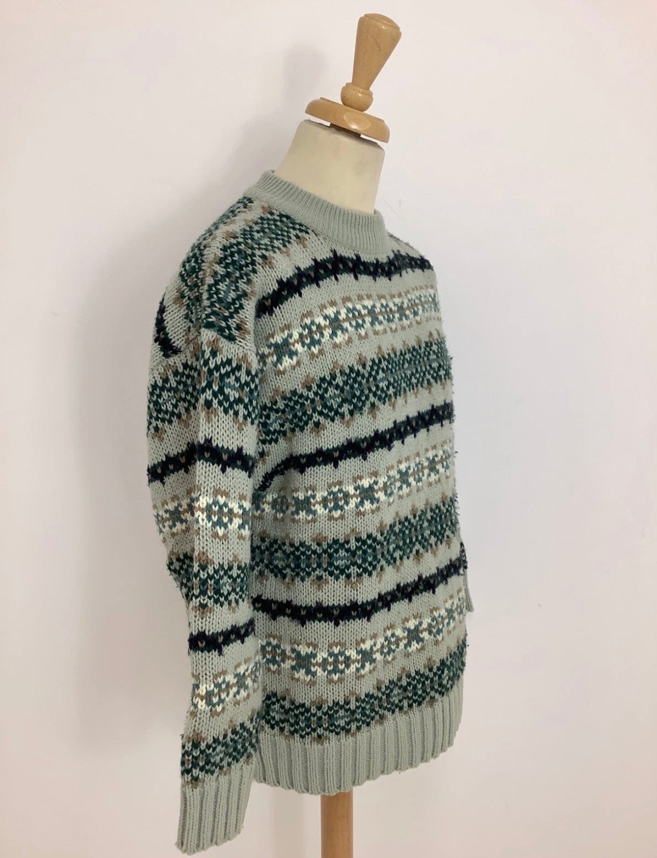 Mint 90s fair isle