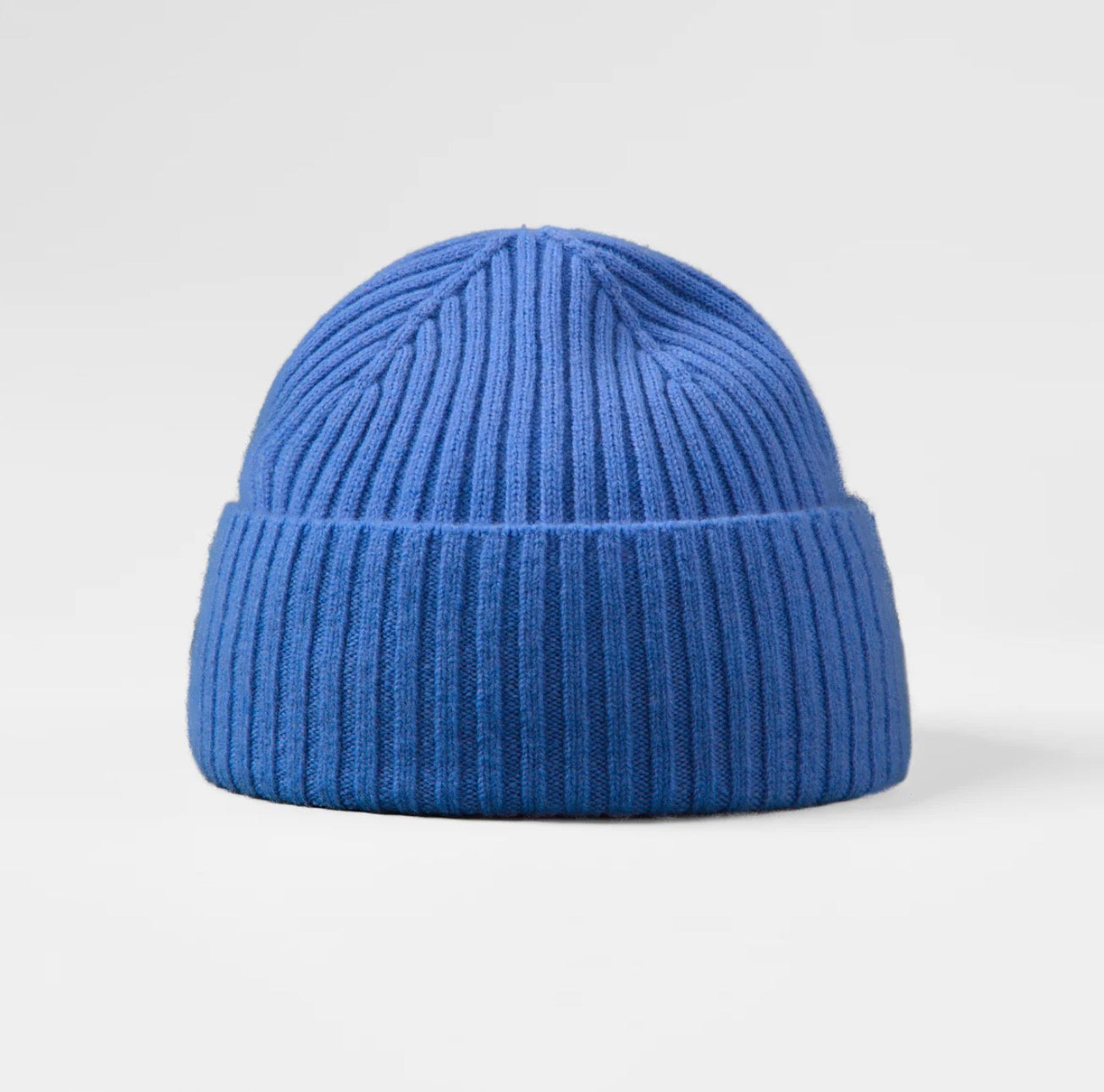 Cornflower blue Merino Wool Single Turn up Beanie
