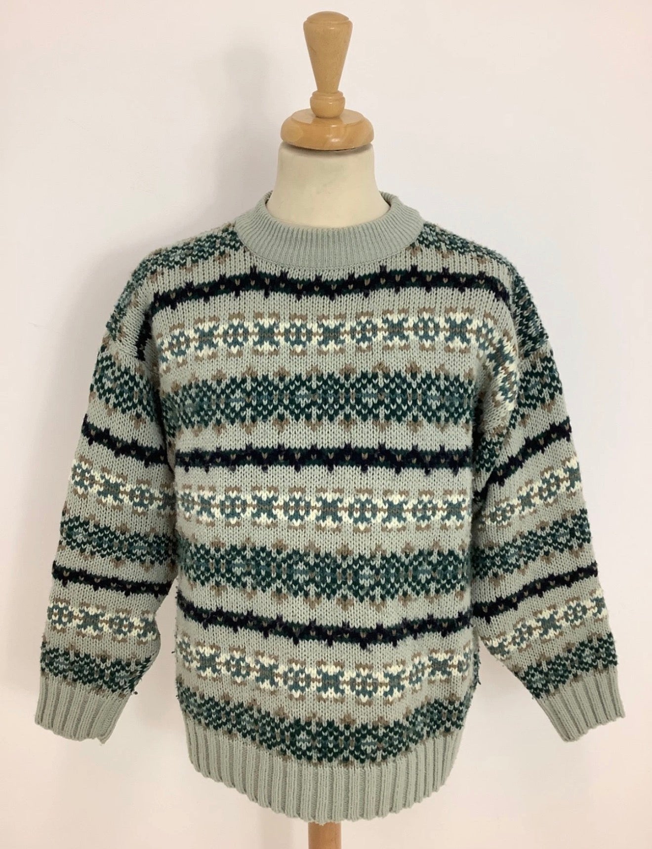 Mint 90s fair isle