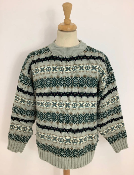Mint 90s fair isle