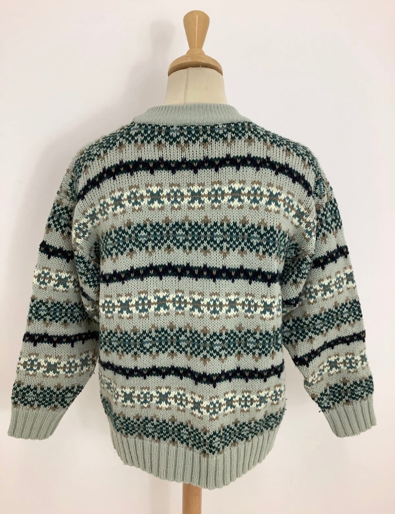 Mint 90s fair isle