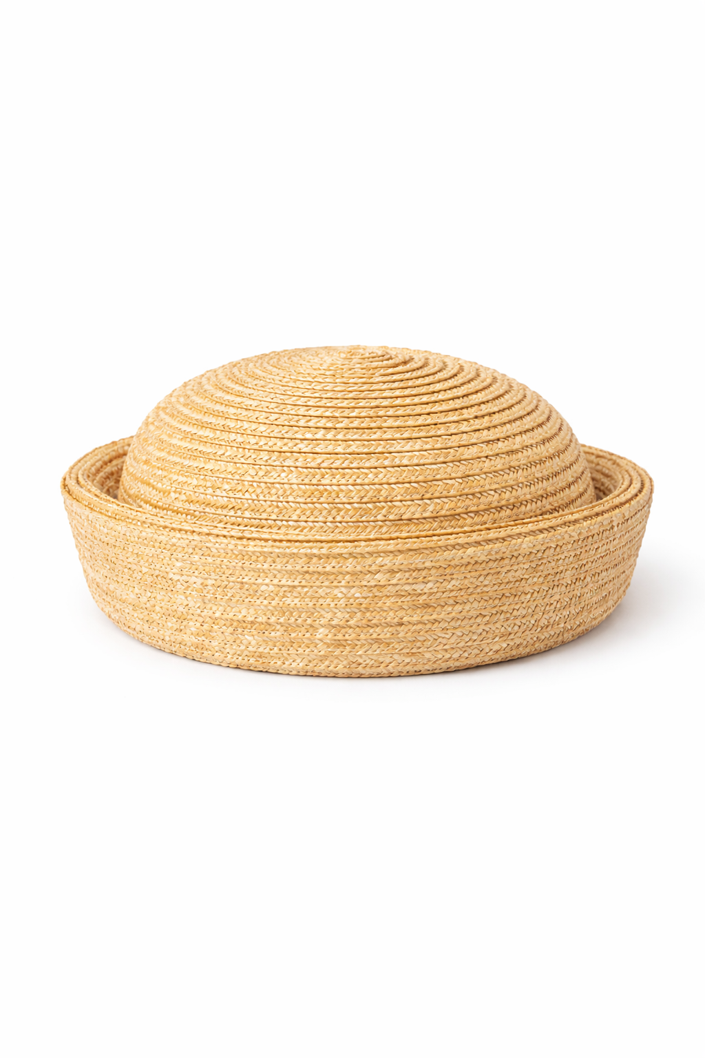 Straw pillbox hat
