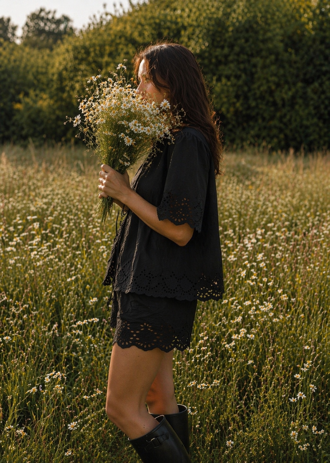 The Elodie tie front top