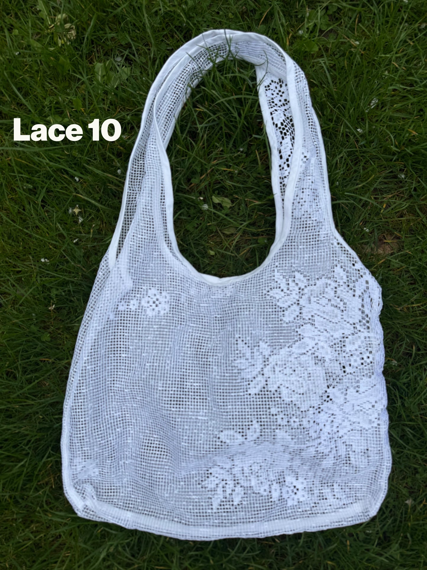 Vintage lace tote