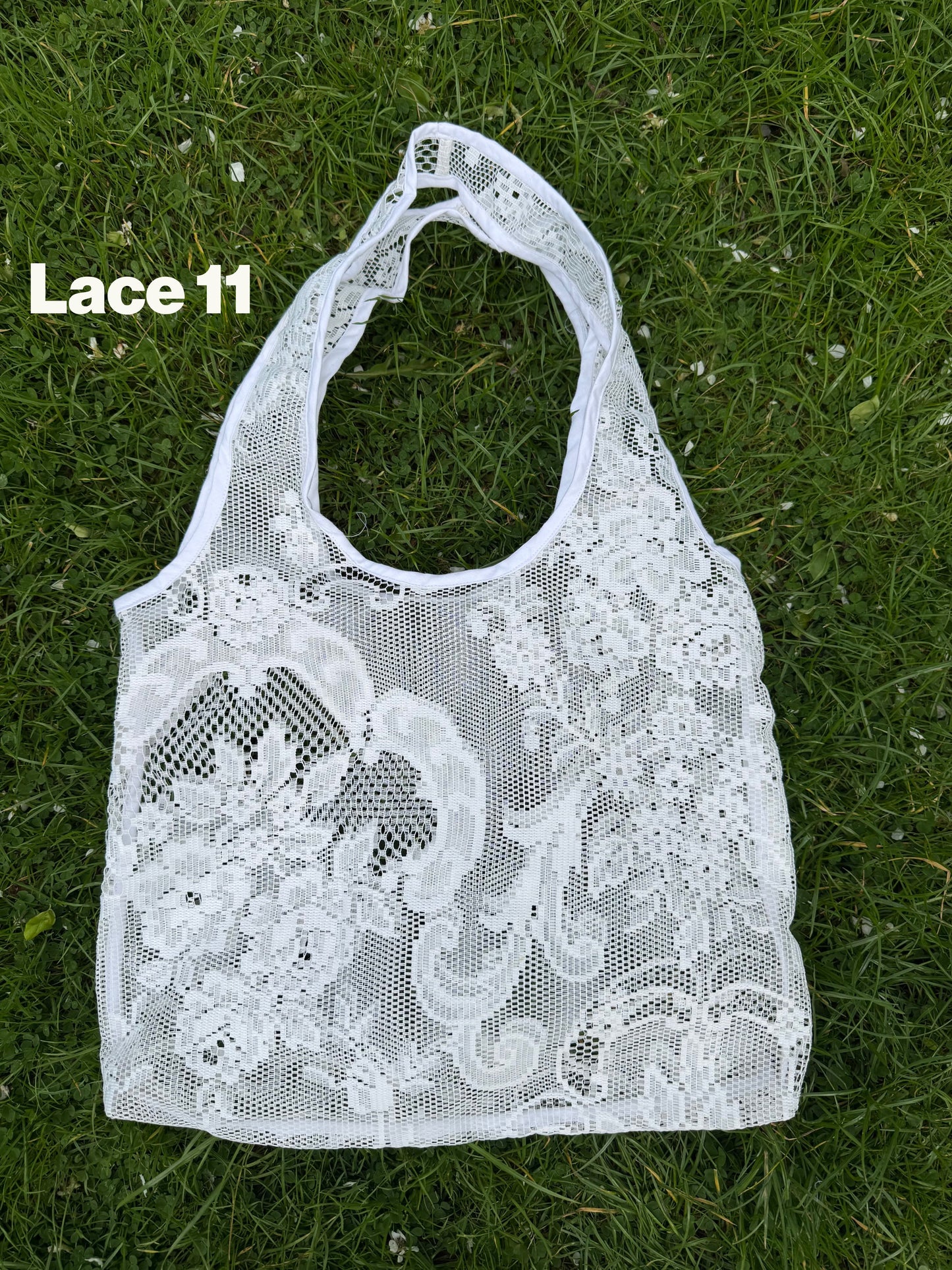 Vintage lace tote