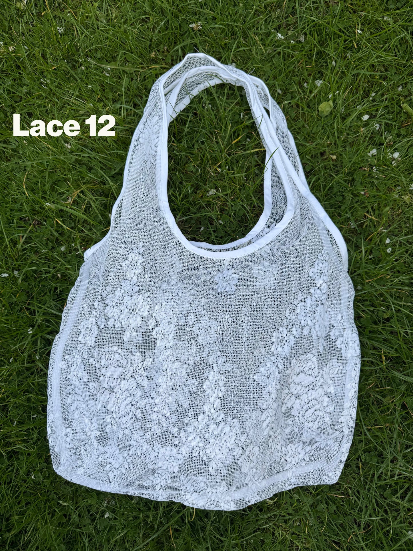 Vintage lace tote