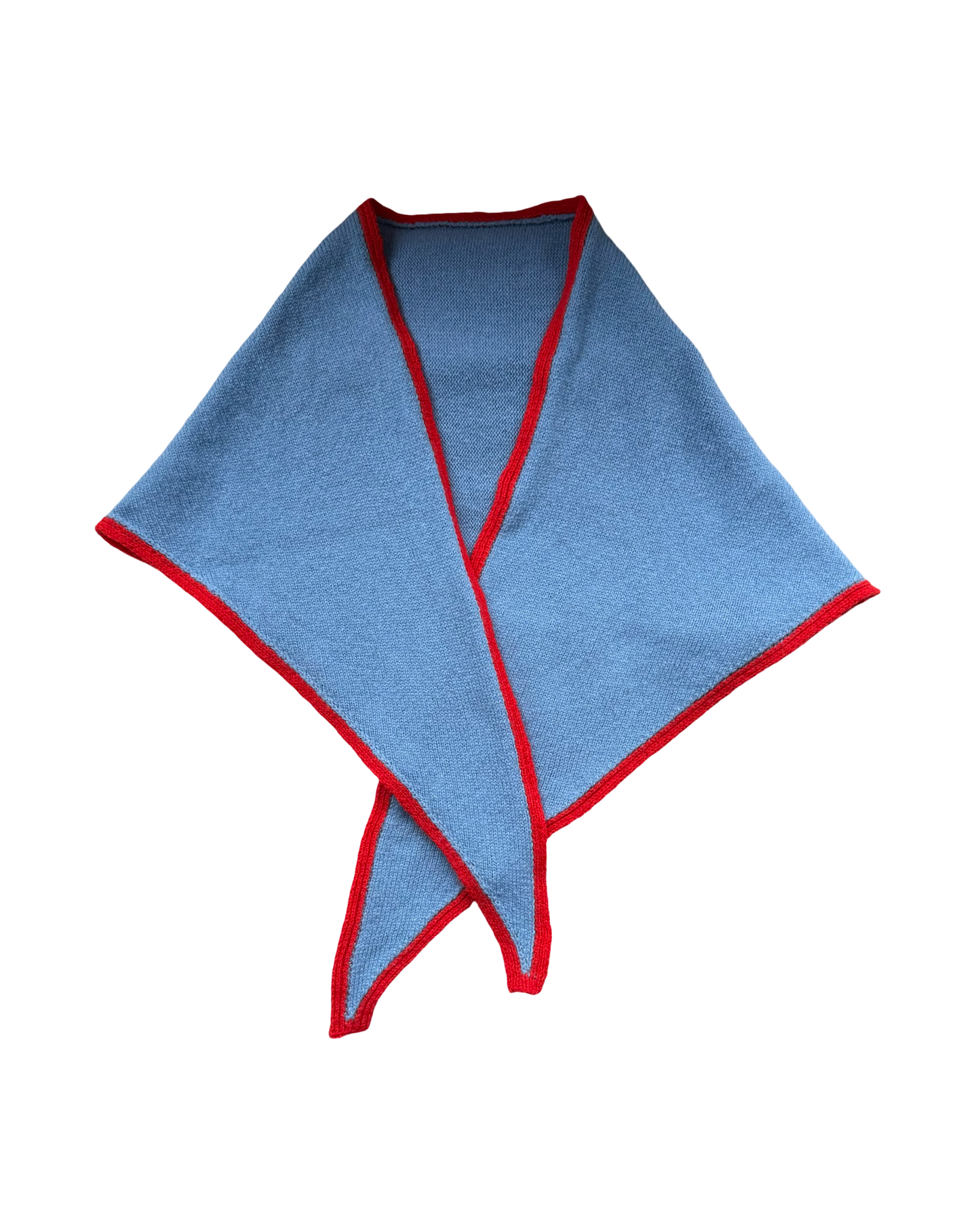 Sky blue ‘Morven’ large Triangle Scarf