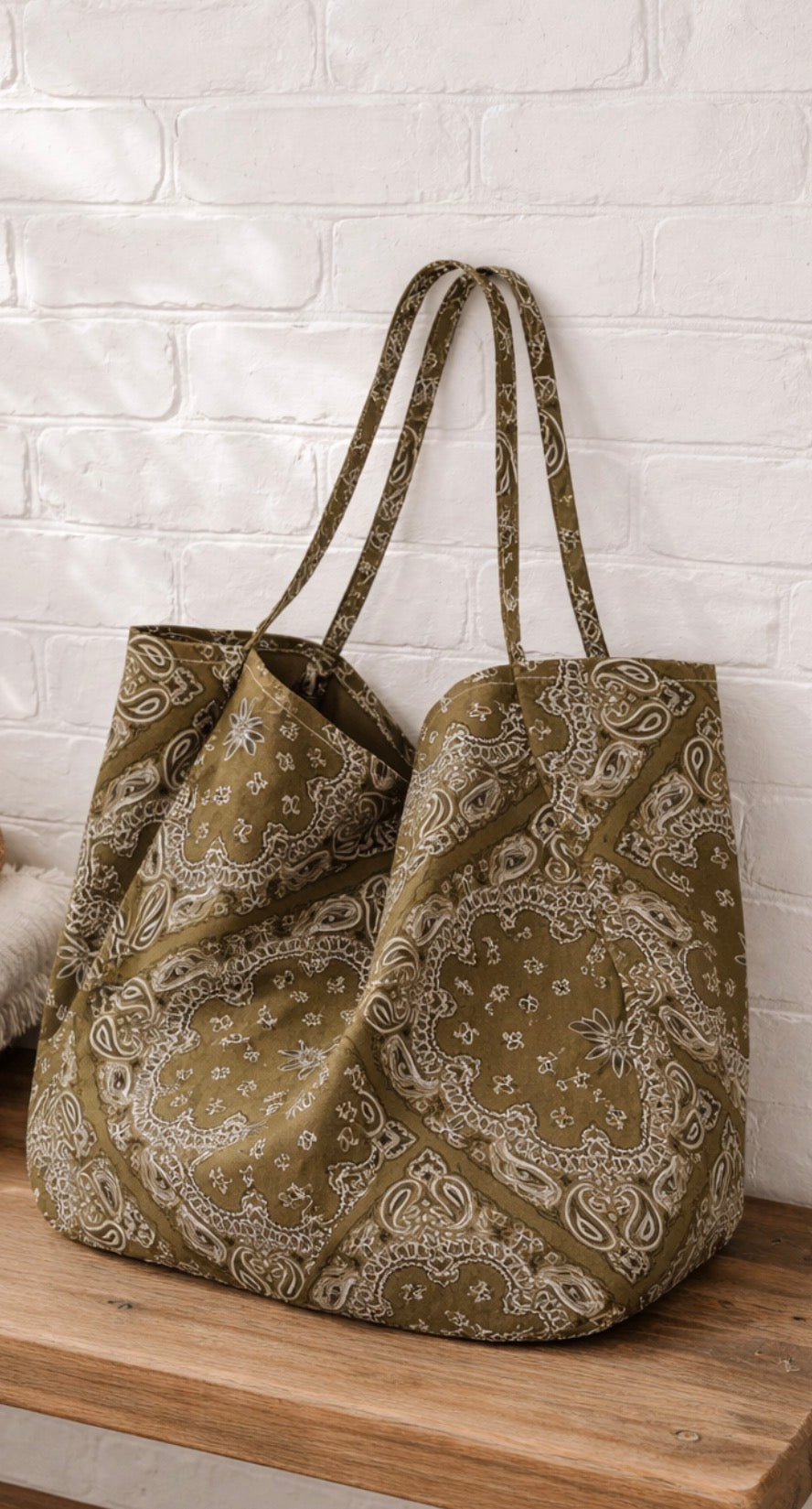 The everyday canvas bandana tote