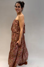 Load image into Gallery viewer, Repurposed silk maxi dress: UK size 8-16