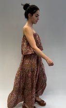 Load image into Gallery viewer, Repurposed silk maxi dress: UK size 8-16