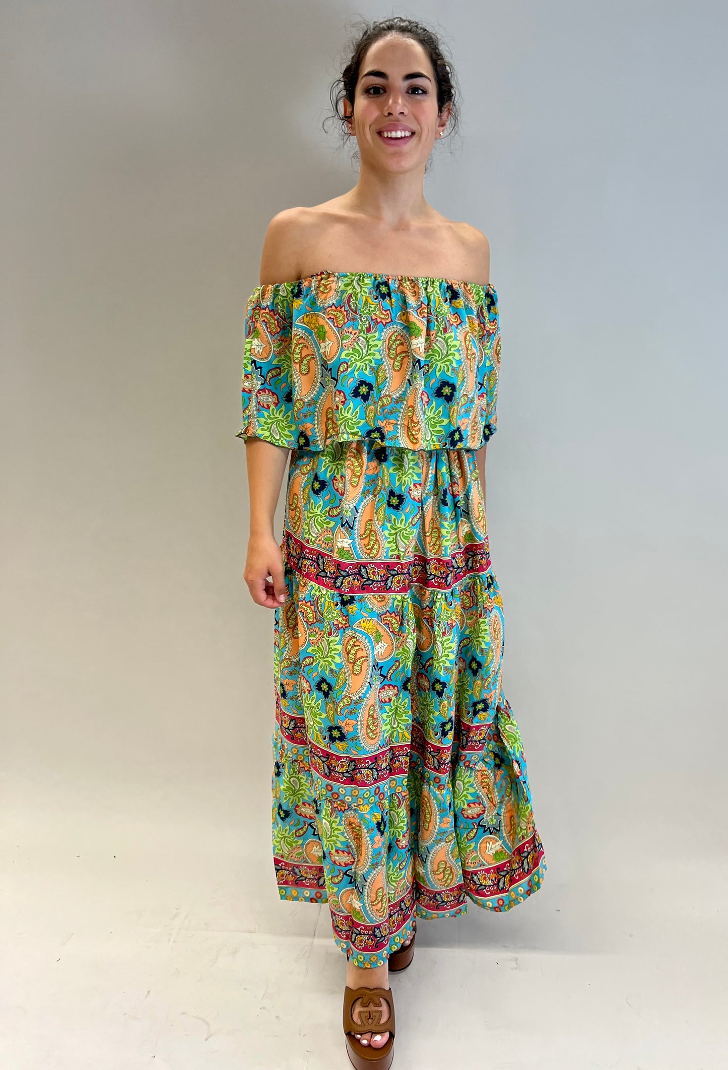 Amelie silk maxi dress: UK size 8-16