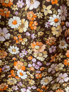 Janis dress 1970s floral print cotton dress
