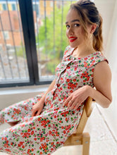 Load image into Gallery viewer, Penelope 1950s handmade cotton dress