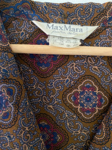 Max Mara silk revere collar shirt