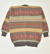 Load image into Gallery viewer, Vintage wool jacquard knit cardigan