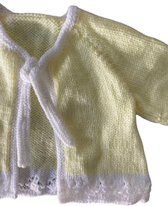 Vintage hand knitted cardigan 3-6 months