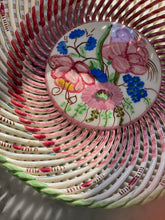 Load image into Gallery viewer, Latice detail hand painted bowl