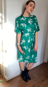 Sara kimono sleeve silk dress