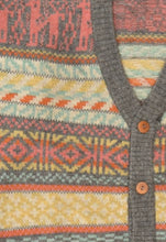 Load image into Gallery viewer, Vintage wool jacquard knit cardigan