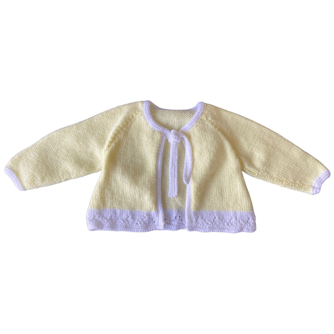 Vintage hand knitted cardigan 3-6 months