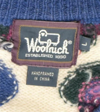 Load image into Gallery viewer, Woolrich vintage intarsia patterned cardigan