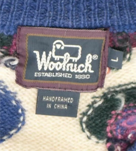 Woolrich vintage intarsia patterned cardigan